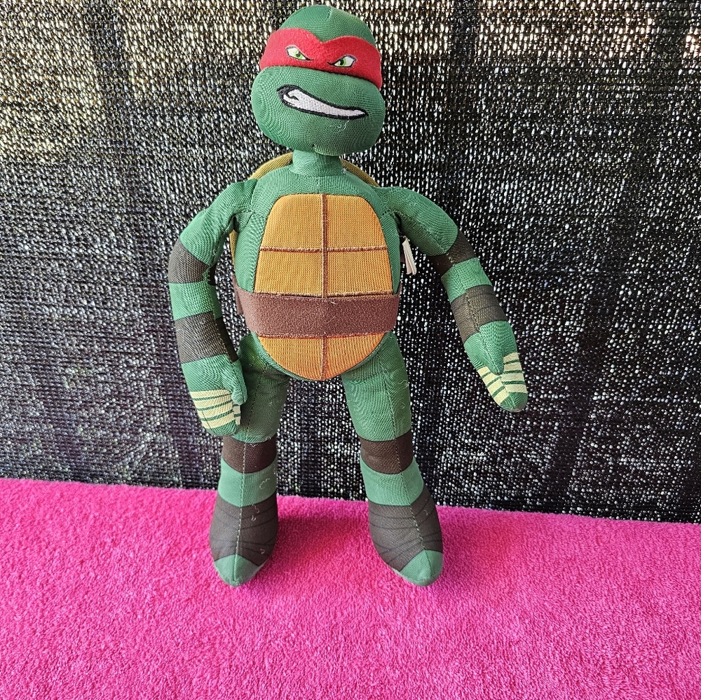 Nickelodeon Teenage Mutant Ninja Turtles Raphael 14" Plush TMNT 2014 Viacom